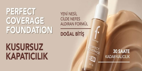 Kusursuz Ten Makyajının Sırrı Yenilendi: Perfect Coverage Foundation Yenilenen Formülüyle 30 Saate Kadar Kalıcı!